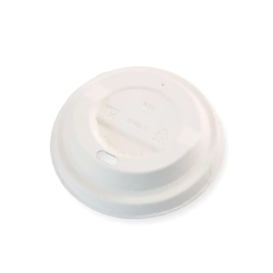 Tapa Bagazo blanca para vaso de 6/8oz Ø80mm 1000 u